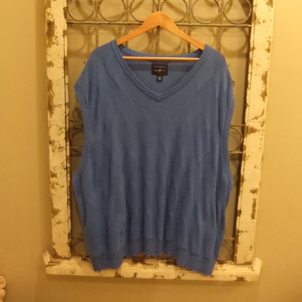 SADDLEBRED V-NECK SWEATER VEST MENS -3X